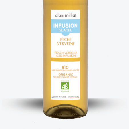 Infusion Glacée Pêche Verveine - Alain Milliat - Etiquette