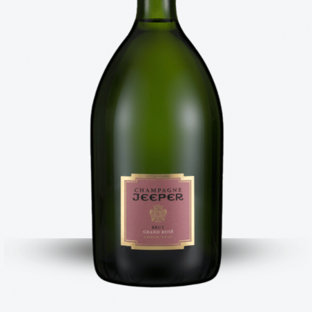 Magnum Champagne Jeeper Grand Rosé - Etiquette