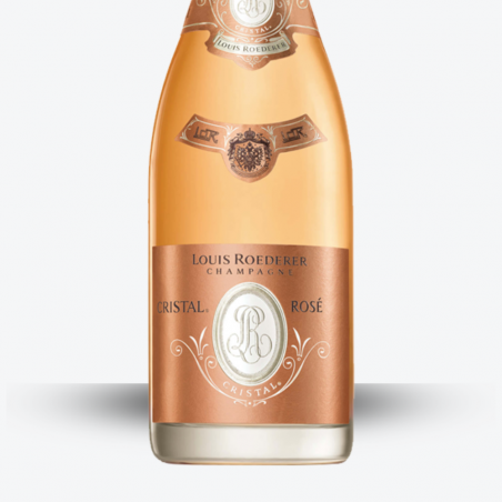 Champagne Cristal de Roederer Rosé 2012 - Coffret Luxe - Etiquette