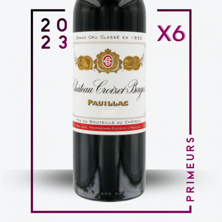 Primeurs - Château Croizet-Bages 2023 - Etiquette