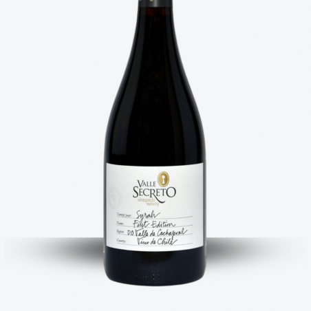 Valle Secreto Syrah First Edition 2021 Etiquette