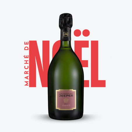 Champagne Jeeper Grand Rosé - Noël